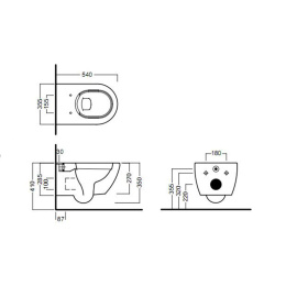 Подвесной унитаз Hatria Fusion (A1Y1CC25) белый