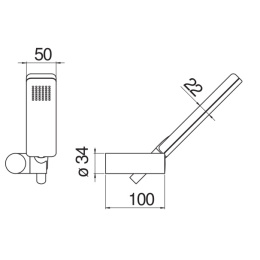 Nobili Rubinetterie AD146/25WM Душевой набор, матовый белый