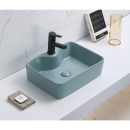 Раковина 48 см CeramaLux (7291MLG-6зеленый) Прямоугольная
