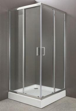 Душевой уголок BelBagno Uno-195, UNO-195-A-2-90-C-Cr, 90 х 90 х 195 см, профиль хром