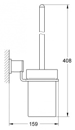 Grohe Allure 40340000 Туалетный ершик, колба стеклянная