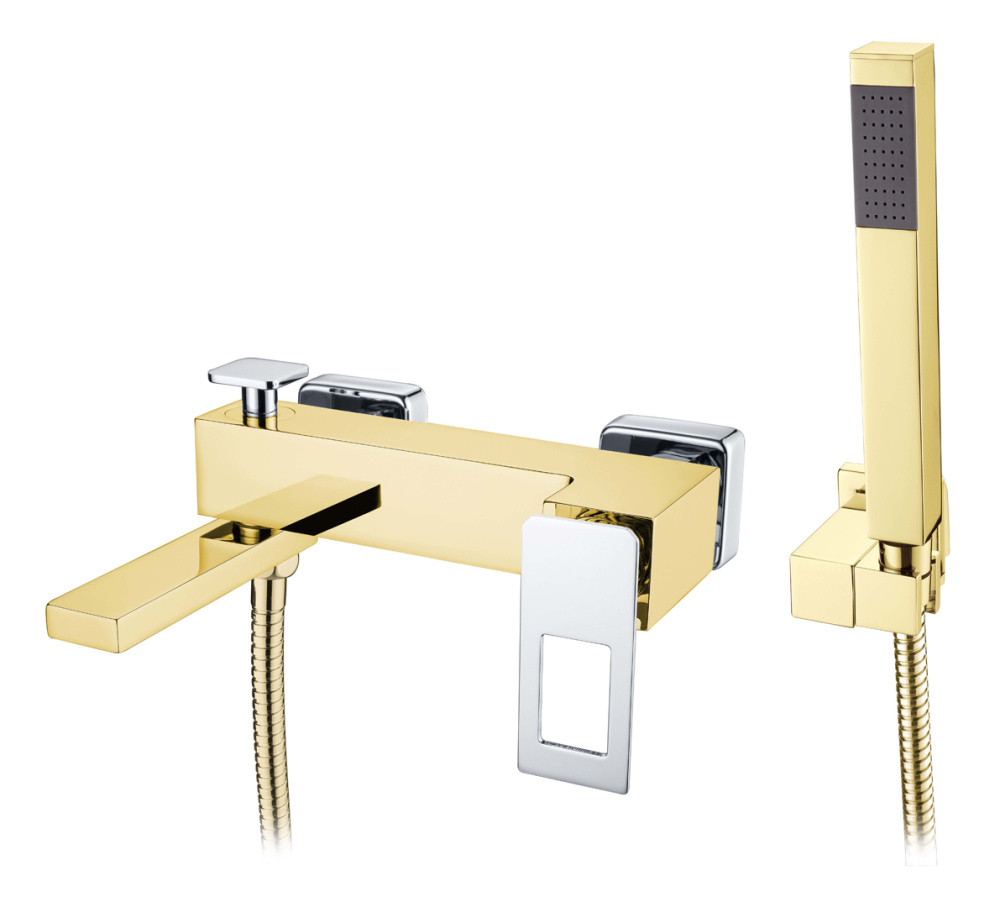 Фото Смеситель для ванны Boheme Q (143-GCR) золото