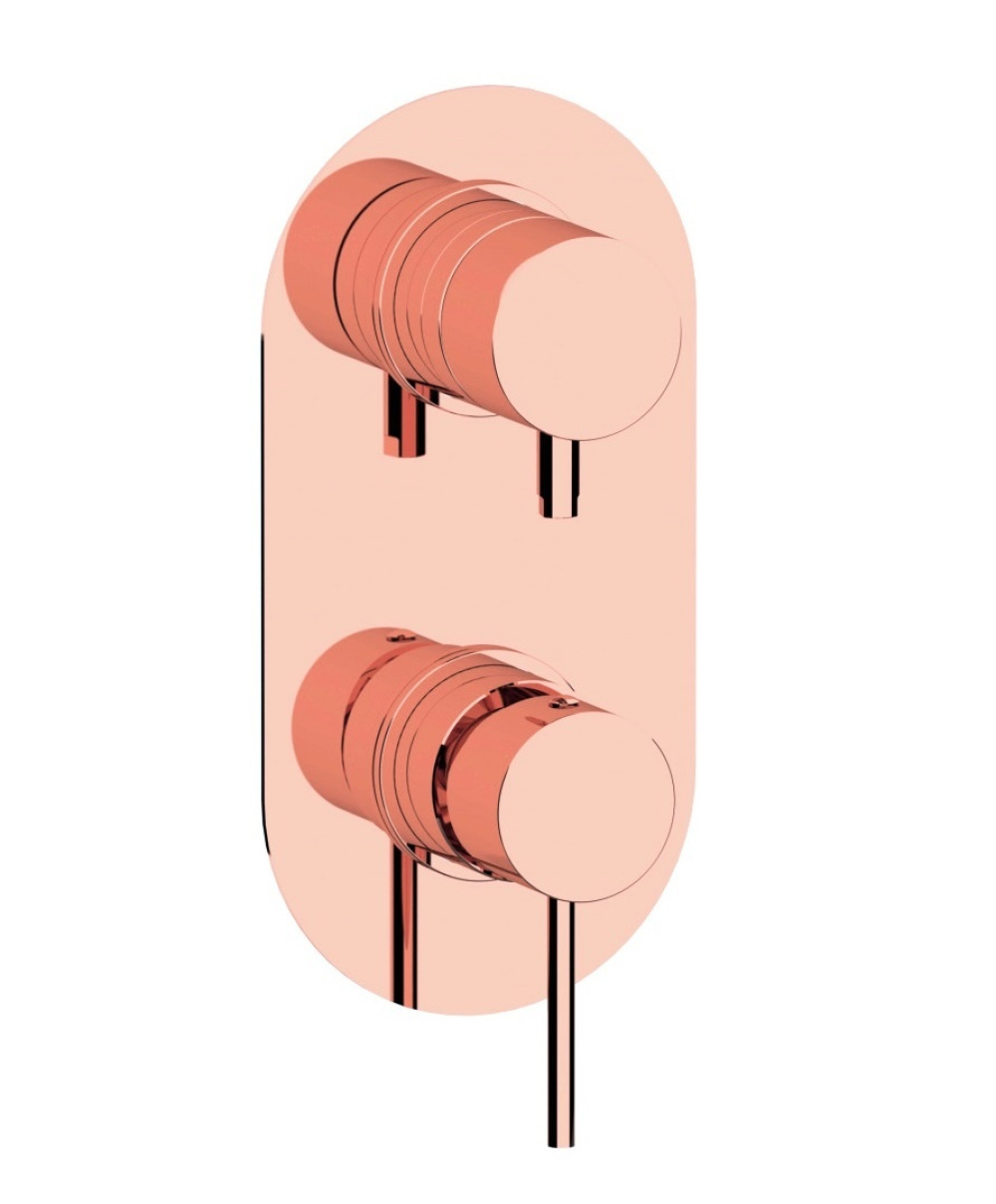 Remer X STYLE X92KBRL Смеситель для ванны встраиваемый - внешняя часть (медь)