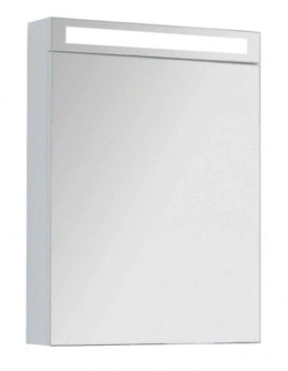 Зеркальный шкаф Dreja Max 77.9005W, LED-подсветка, 60x80 см, белый глянец