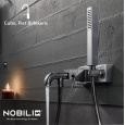 NOBILI Cube CB00510CR Смеситель для ванны с душевым гарнитуром (цвет хром)