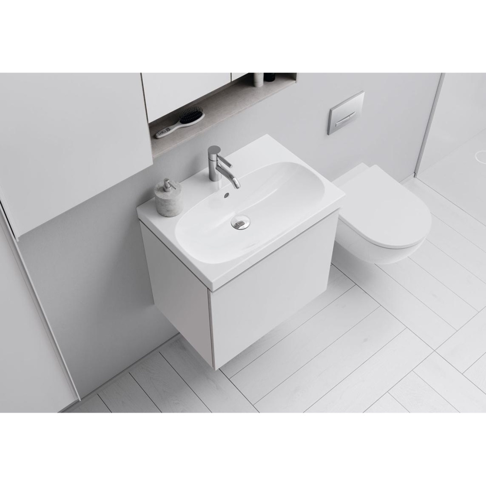 Geberit Acanto 500.128.21.A Комплект инсталляция и унитаз подвесной безободковый, цвет унитаза: белы