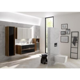 Пенал Vitra Metropole (58204) корпус - сливовое дерево, фасад - чёрное акриловое стекло
