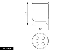 Держатель для зубных щеток Nicolazzi Classic 6001 D, с узором