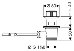 Смеситель для раковины 31073000 Hansgrohe Metris Classic