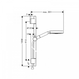 Душевой гарнитур Hansgrohe Raindance (27895000) хром