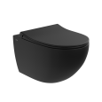 Подвесной унитаз VitrA Sento (Сенто) 7748B083-0101 безободковый Rim-ex (Рим-экс) матовый черный