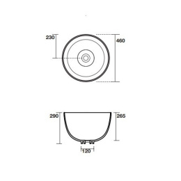 Kerasan Ciotola 430101 Раковина накладная на 46 см