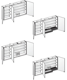 Фото Зеркальный шкаф Keuco Elegance 21605176302, алюминий