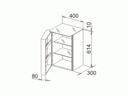 Фото Нижний шкаф петли справа Keuco Elegance 31610383802