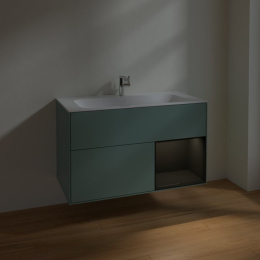 Villeroy Boch Finion F040PHGM Тумба под раковину 996х498 мм (glossy black/olive matt)
