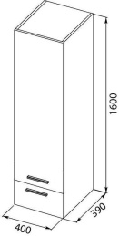 Фото Шкаф-пенал для ванной Aquanet Верона 40 белый (подвесной)