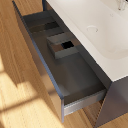 Villeroy Boch Finion F040GNHG Тумба под раковину 996х498 мм (walnut veneer/midnight blue matt)