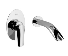 Фото Смеситель для раковины Webert Aria AI830606 Белый глянцевый с ручкой Talco