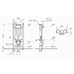 Унитаз подвесной Vitra Integra (9856B003-7206) белый