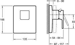 Фото Смеситель Jacob Delafon Strayt 1-CP для душа