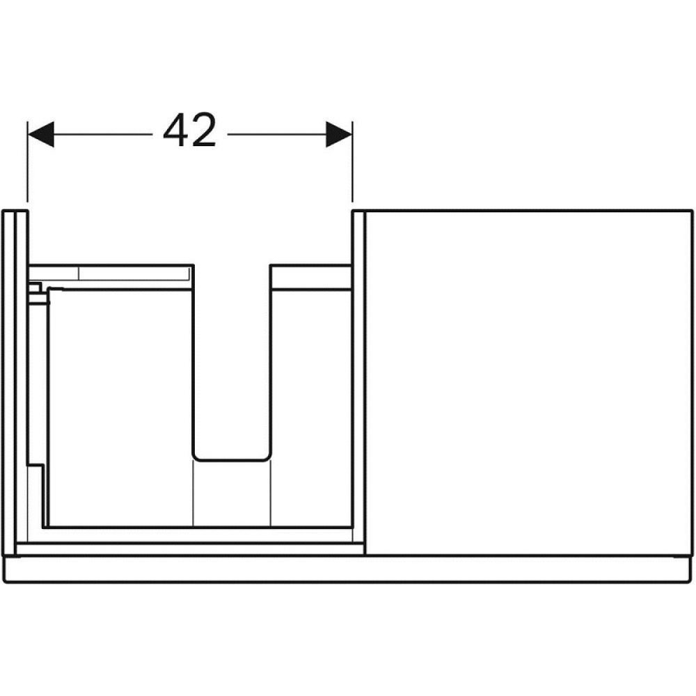 Geberit iCon 841491000 Тумба для раковины, с ящиками выдвижными
