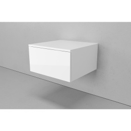Velvex UNIQUE UNIT tpUNI.50.H27.Y-223 Тумба подвесная выс. 27, выдв. ящик, белый лед
