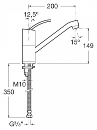 Смеситель для кухни Roca Moai (5A8146C00) хром