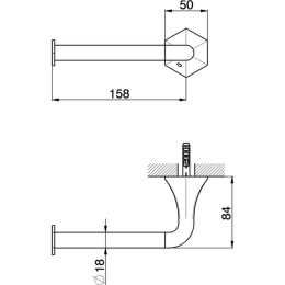Держатель туалетной бумаги Cisal Cherie (CE09040024) золото