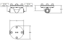 Фото Механизм смесителей скрытого монтажа Gessi (33629#031) черный, матовый