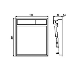 Фото Клавиша смыва Sanit (16.734.00..0063bi/cr) хром