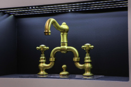 Фото Смеситель Nicolazzi Dames Anglaises 1419DB78 для раковины, темная бронза, ручки P. Mont Blanc