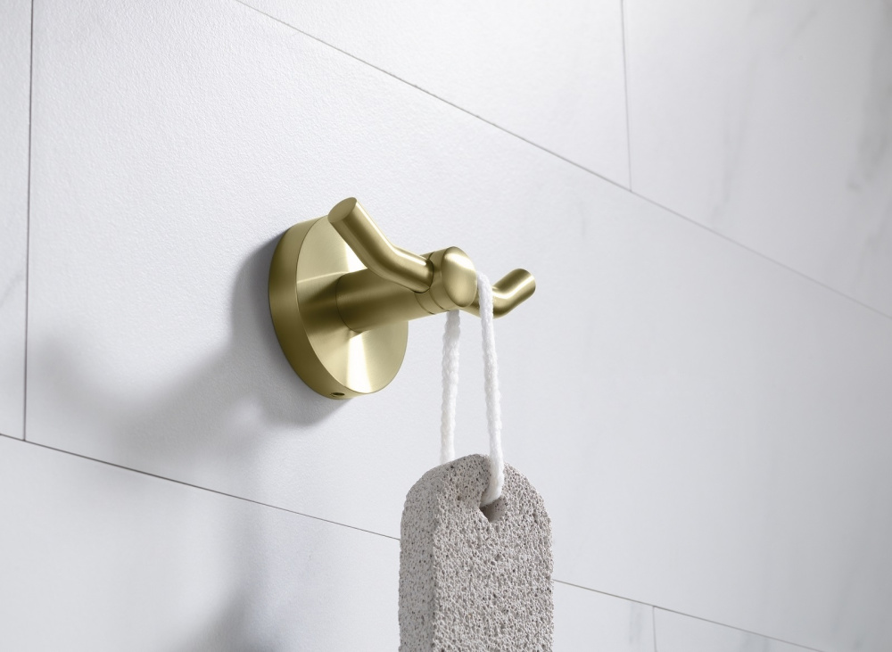 Фото Крючок двойной Timo Saona 13012/17 золото матовое