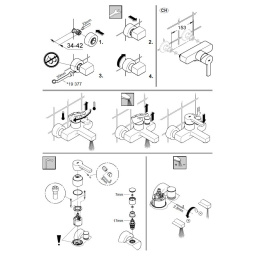 GROHE Lineare 33849000 Смеситель для ванны