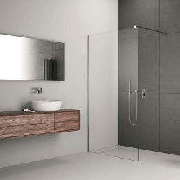 Душевая перегородка Radaway Modo New II Walk-in 55 профиль Черный стекло прозрачное 389055-54-01
