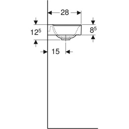 Geberit Xeno2 500.528.01.1 Раковина, подвесная
