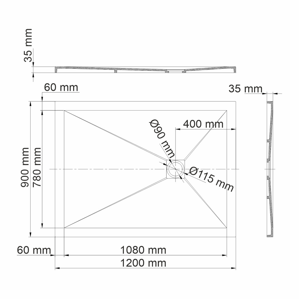 WasserKRAFT 10T07 Душевой поддон