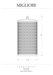 Migliore Migliore 24738 Корзина для белья ажурная 44 литра, D31, H63 cm, хром