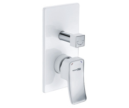 Смеситель скрытого монтажа WasserKRAFT Aller 10641WHITE, для ванны и душа