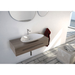 Раковина 60 см ArtCeram Plettro (PTL001 01 00) белый