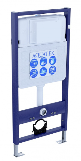 Инсталляция для унитаза Aquatek (INS-0000012), цвет синий
