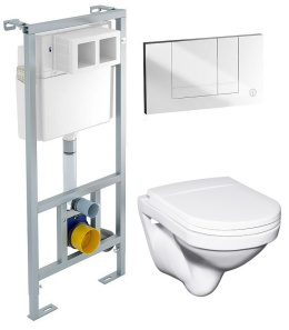 Инсталляция Gustavsberg с унитазом Gustavsberg Nordic 2330 GB112330001000, сиденье стандарт, комплек
