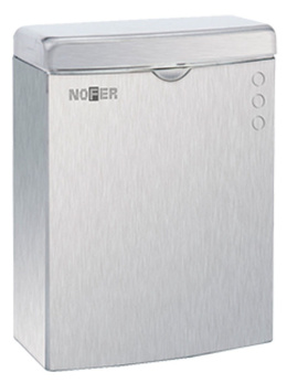Корзина для мусора Nofer 09002.S, настенная с крышкой, 5 л