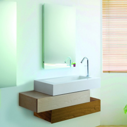 Фото Тумба под раковину Jacob Delafon Pacific 110 см, EB781-V12, подвесная, белое дерево