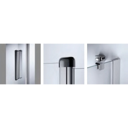 Душевой уголок Huppe Design elegance 8E1804, 100 х 100 см, стекло прозрачное