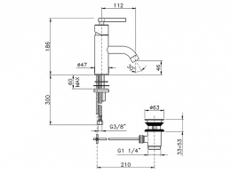 Фото Смеситель для раковины Nicolazzi 3702CR29M