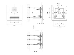 Потолочный душ Gessi Private Welness Minimali (32947#238) хром