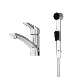 Фото Damixa Origin Bit 770230000 Смеситель для раковины с гигиеническим душем