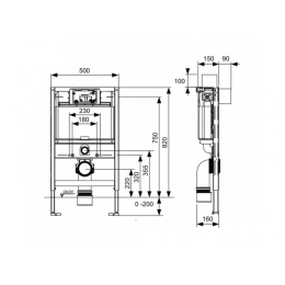 TECE TECEbox 9300080 Инсталляция для унитаза/биде