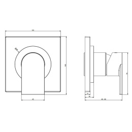Фото Внешние части для смесителя Gessi Emporio Via manzoni (38722#031) хром