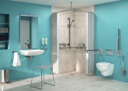 Промо-комплект 4 в 1 Ideal Standard для пожилых людей и инвалидов с подвесным унитазом CONTOUR S3069